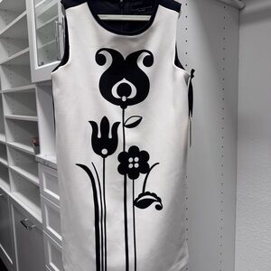 Victoria Beckham for Target Black and White Floral Mini Girls Dress